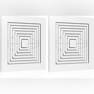 2 Broan-NuTone Fan Grilles used for bathroom exhaust fans